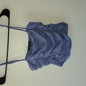 sinched cropped tank top